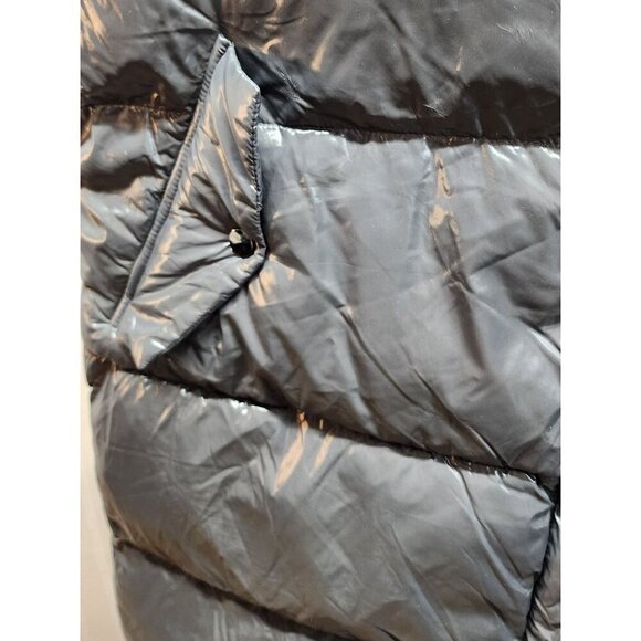 Bernardo Womens Puffer Vest With High Neck with Belt Strap & Snap Pockets - Picture 3 of 15